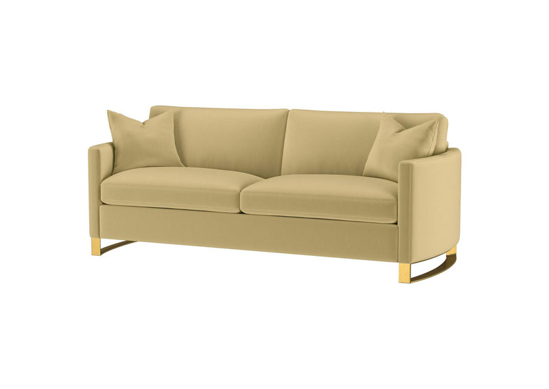 508824 Corliss Upholstered Curved Track Arm Sofa Camel