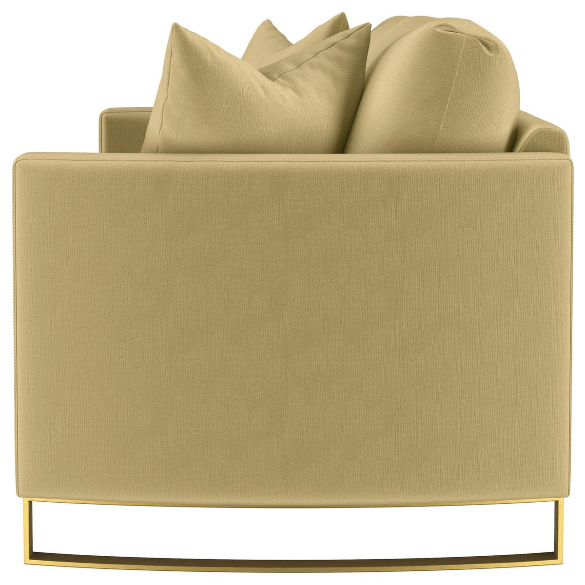 508824 Corliss Upholstered Curved Track Arm Sofa Camel