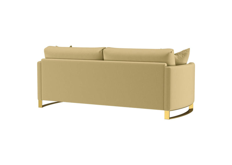 508824 Corliss Upholstered Curved Track Arm Sofa Camel