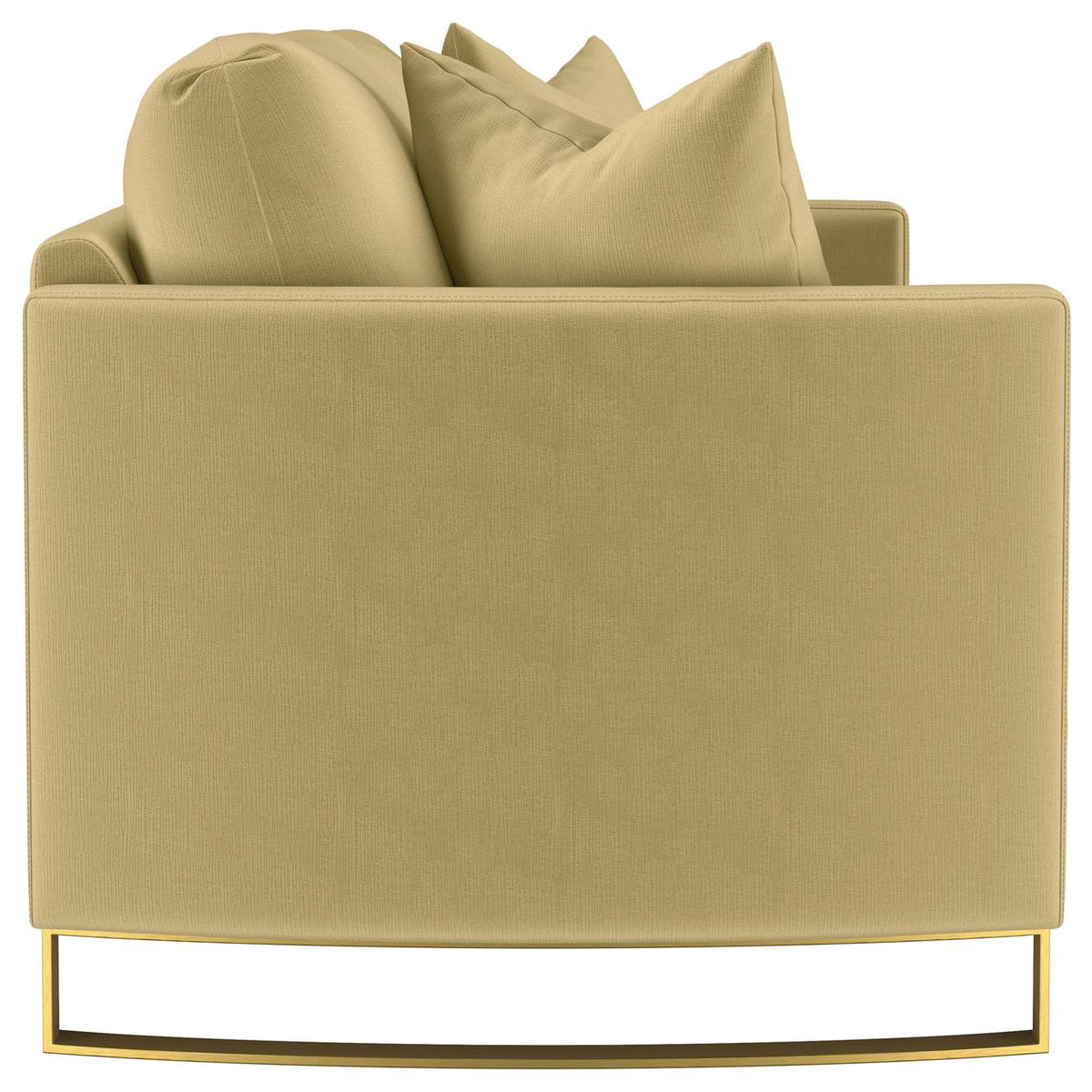 508824 Corliss Upholstered Curved Track Arm Sofa Camel