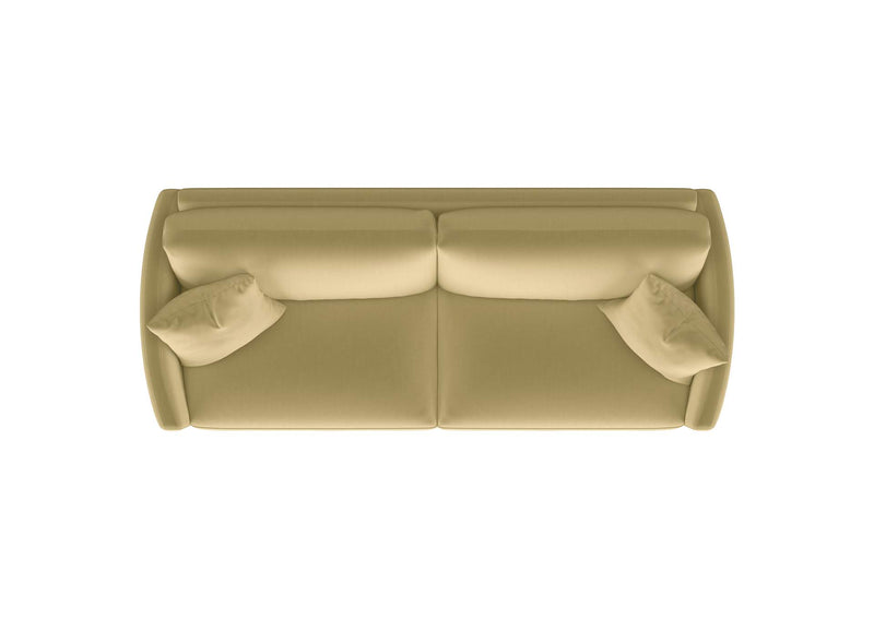 508824 Corliss Upholstered Curved Track Arm Sofa Camel