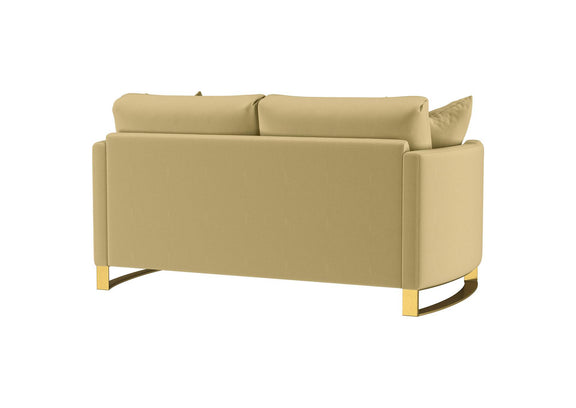 508825 Corliss Upholstered Curved Track Arm Loveseat Camel