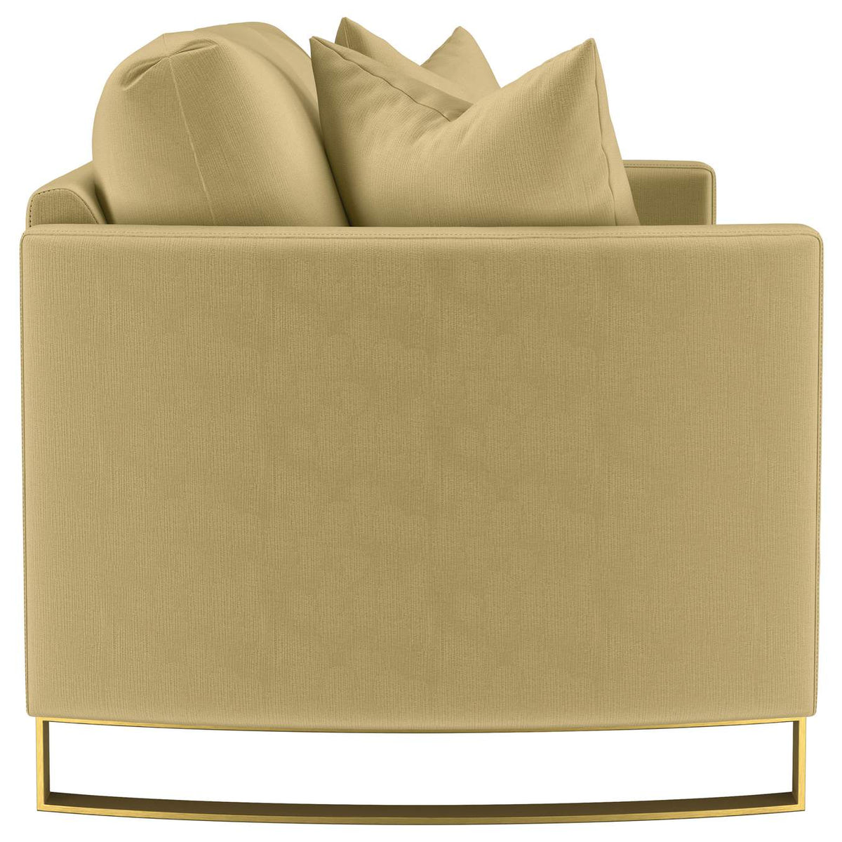 508825 Corliss Upholstered Curved Track Arm Loveseat Camel