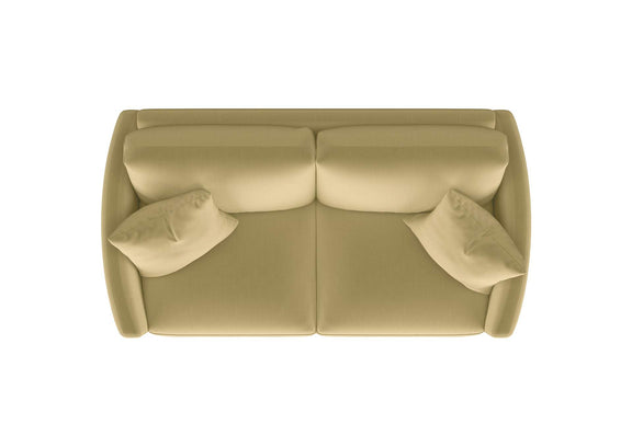 508825 Corliss Upholstered Curved Track Arm Loveseat Camel