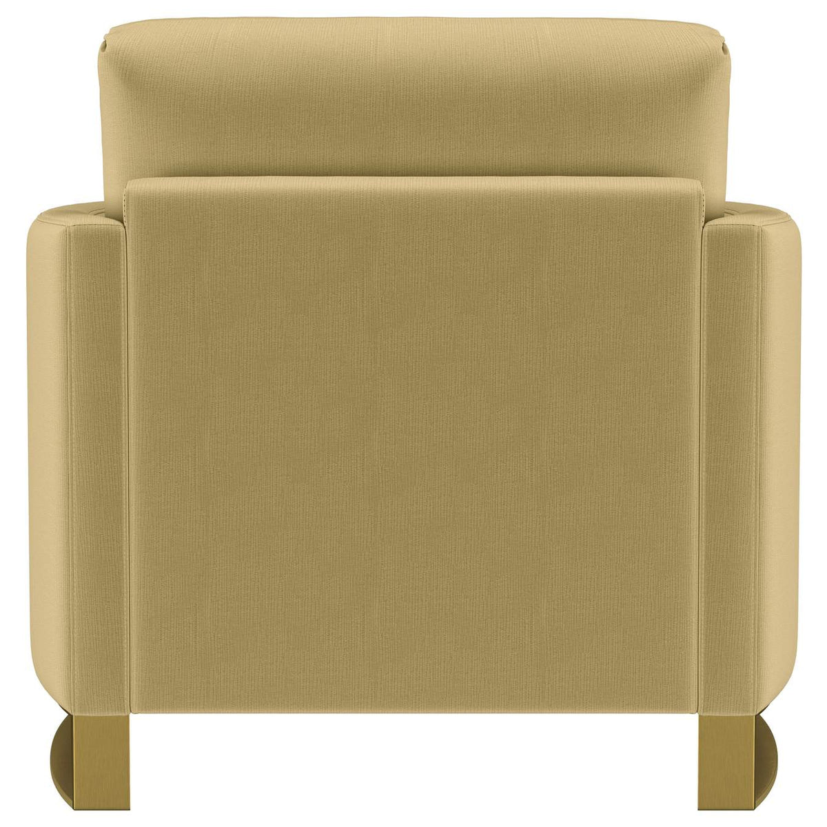 508826 Corliss Upholstered Curved Track Arm Chair Camel