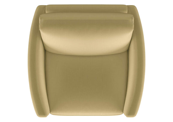 508826 Corliss Upholstered Curved Track Arm Chair Camel