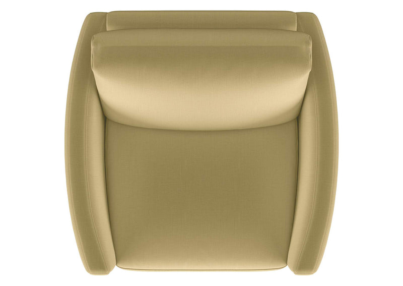 508826 Corliss Upholstered Curved Track Arm Chair Camel