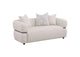 508962 Jeanette 73-inch Fabric Upholstered Round Arm Loveseat Beige