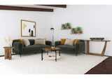 509131-S2 Jade 2-piece Chenille Upholstered Sofa Set Green