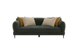 509131-S2 Jade 2-piece Chenille Upholstered Sofa Set Green