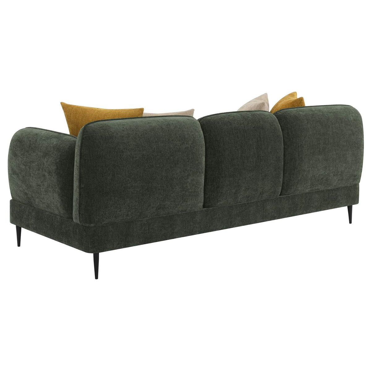 509131-S2 Jade 2-piece Chenille Upholstered Sofa Set Green