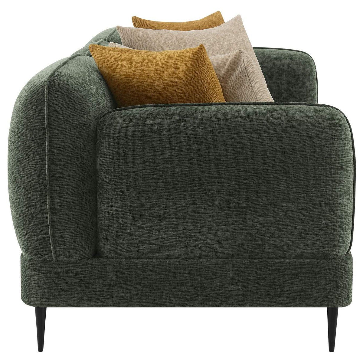 509131-S2 Jade 2-piece Chenille Upholstered Sofa Set Green