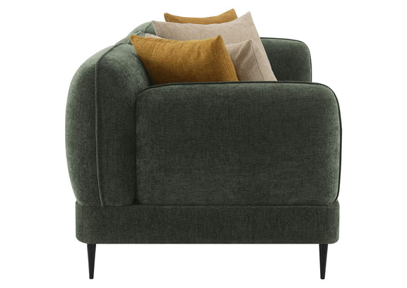 509131-S2 Jade 2-piece Chenille Upholstered Sofa Set Green