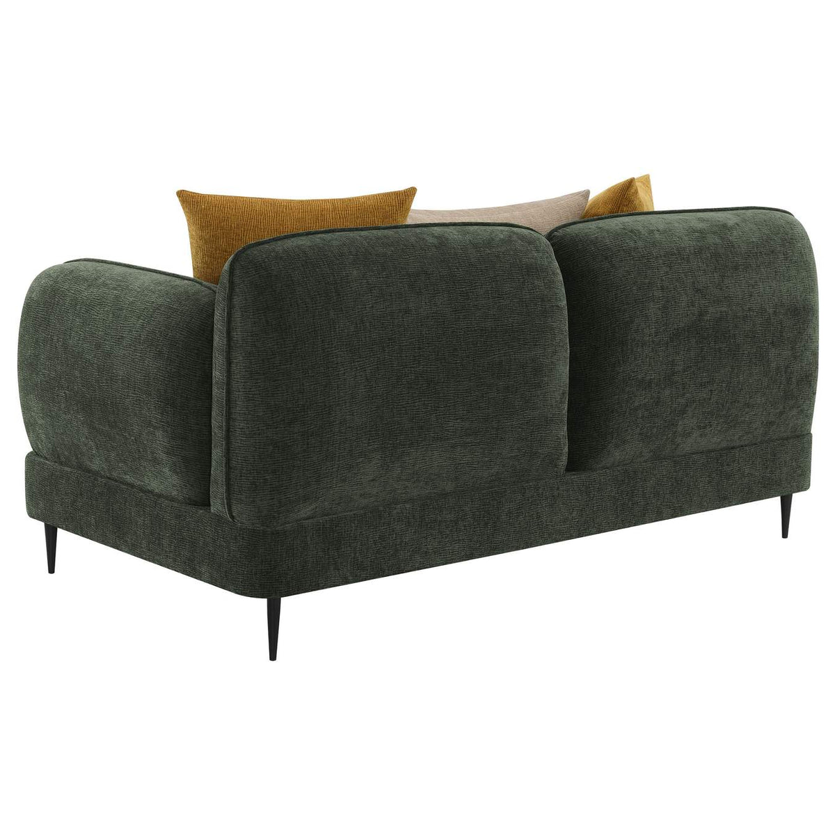 509131-S2 Jade 2-piece Chenille Upholstered Sofa Set Green