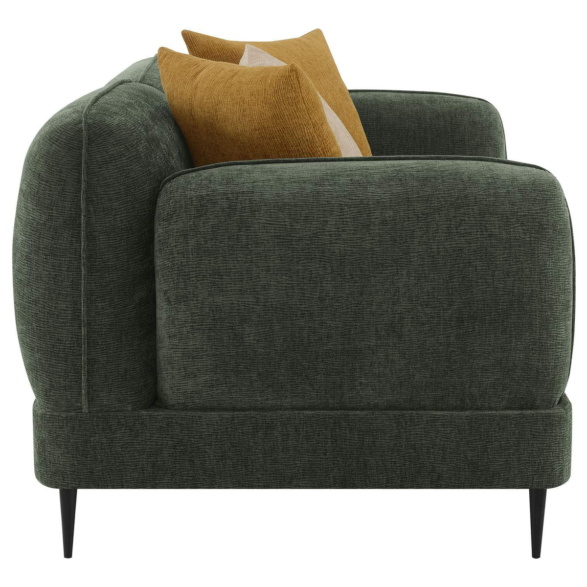 509131-S2 Jade 2-piece Chenille Upholstered Sofa Set Green