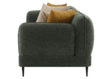 509131 Jade Chenille Upholstered Modern Track Arm Sofa Green