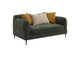 509132 Jade Chenille Upholstered Modern Track Arm Loveseat Green
