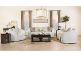 Rainn 3-piece Boucle Upholstered Sloped Arm Sofa Set Latte