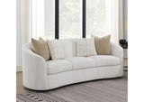 509171 Rainn Boucle Upholstered Sloped Arm Sofa Latte
