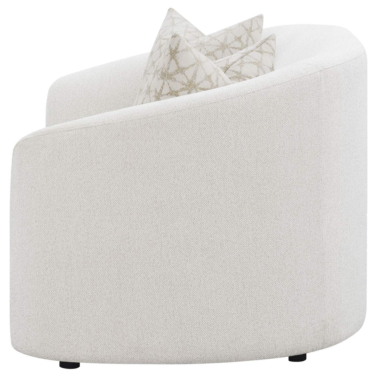 509172 Rainn Boucle Upholstered Sloped Arm Loveseat Latte