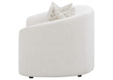 509172 Rainn Boucle Upholstered Sloped Arm Loveseat Latte