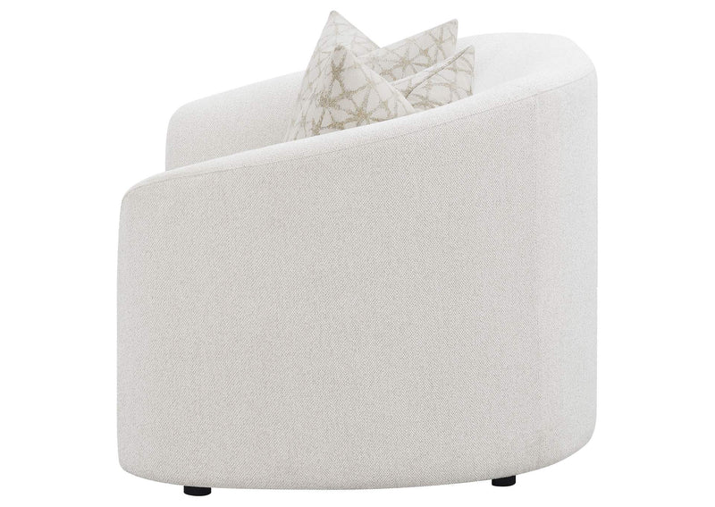 509172 Rainn Boucle Upholstered Sloped Arm Loveseat Latte