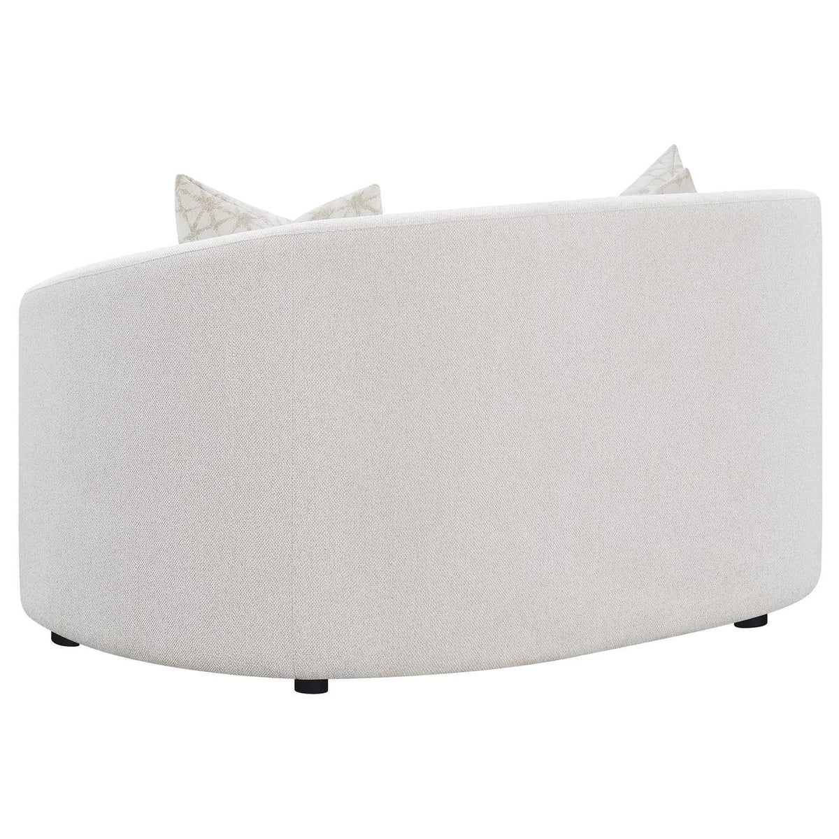 509172 Rainn Boucle Upholstered Sloped Arm Loveseat Latte