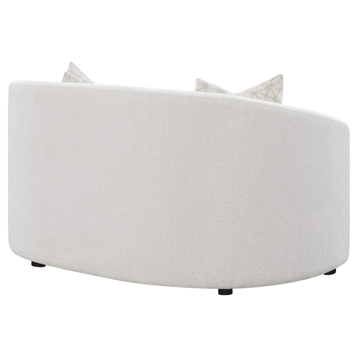 509172 Rainn Boucle Upholstered Sloped Arm Loveseat Latte