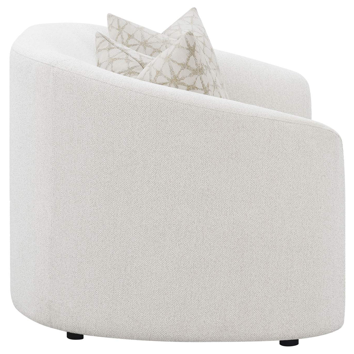 509172 Rainn Boucle Upholstered Sloped Arm Loveseat Latte