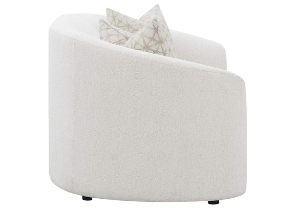 509172 Rainn Boucle Upholstered Sloped Arm Loveseat Latte