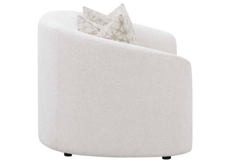 509172 Rainn Boucle Upholstered Sloped Arm Loveseat Latte