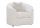 509173 Rainn Boucle Upholstered Sloped Arm Accent Chair Latte