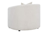 509173 Rainn Boucle Upholstered Sloped Arm Accent Chair Latte