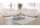 509301-S2 Destino 2-piece Chenille Splayed Arm Sofa Set Greige