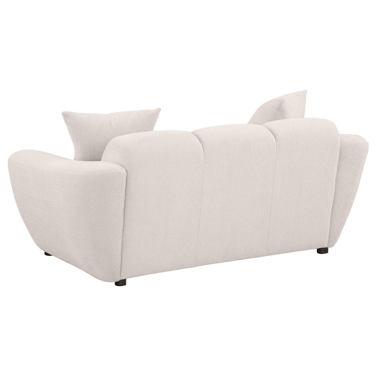 509301-S2 Destino 2-piece Chenille Splayed Arm Sofa Set Greige