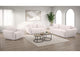 509301-S3 Destino 3-piece Chenille Splayed Arm Sofa Set Greige