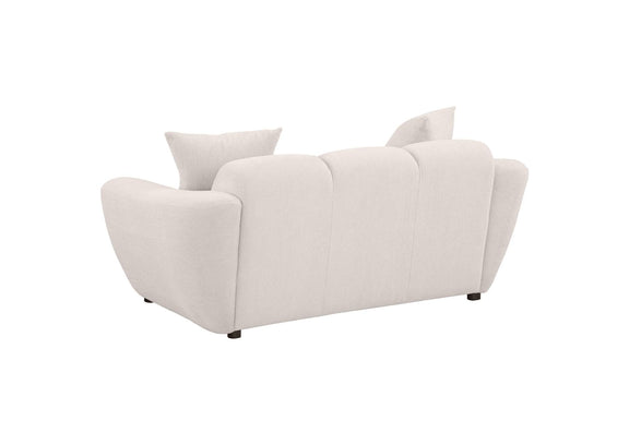 509301-S3 Destino 3-piece Chenille Splayed Arm Sofa Set Greige