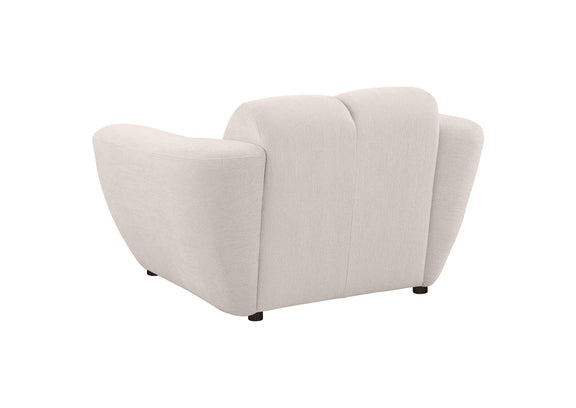 509301-S3 Destino 3-piece Chenille Splayed Arm Sofa Set Greige