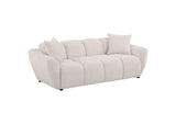 509301 Destino Chenille Upholstered Splayed Arm Sofa Greige