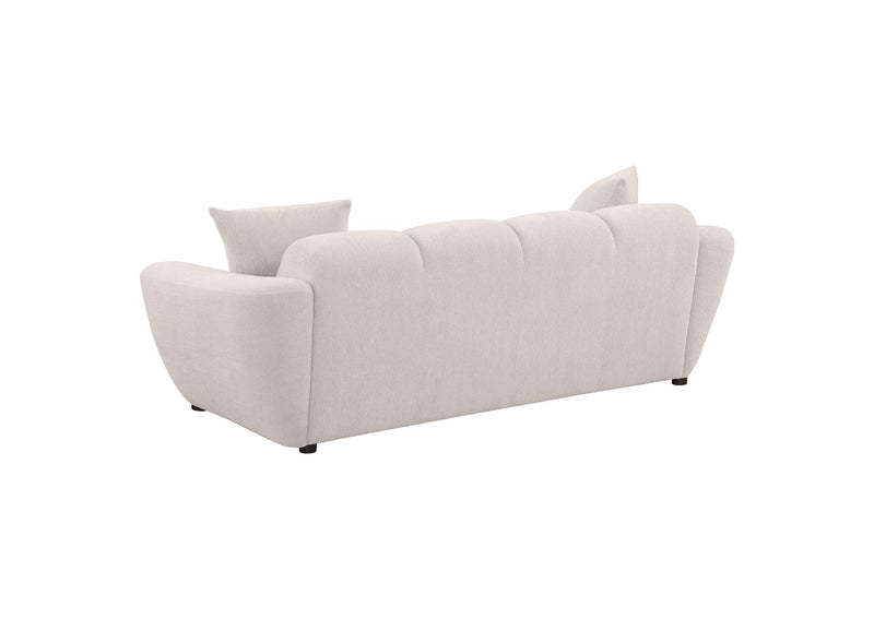 509301 Destino Chenille Upholstered Splayed Arm Sofa Greige