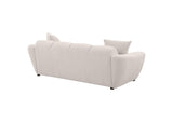 509301 Destino Chenille Upholstered Splayed Arm Sofa Greige