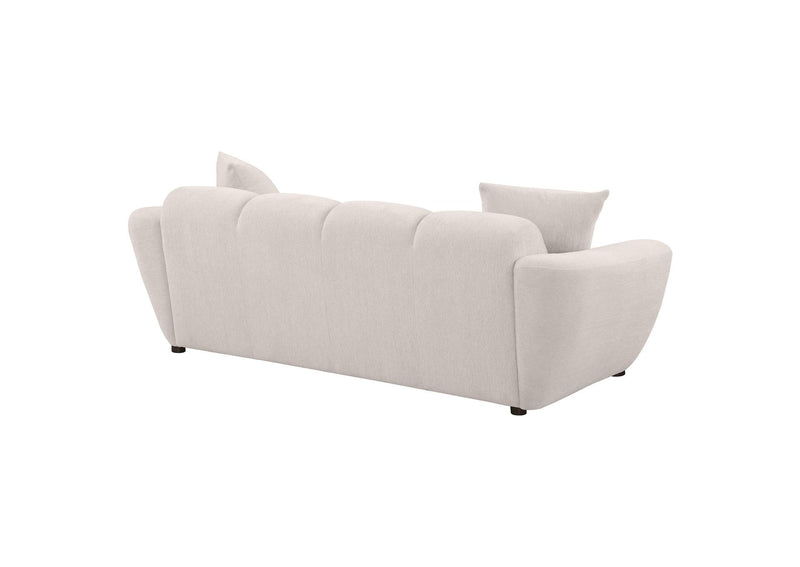 509301 Destino Chenille Upholstered Splayed Arm Sofa Greige