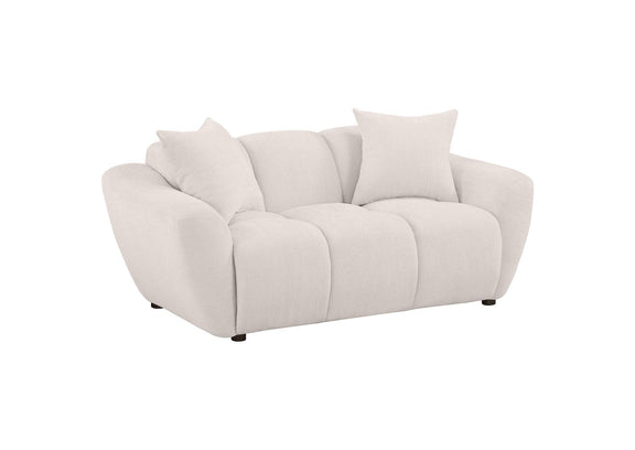 509302 Destino Chenille Upholstered Splayed Arm Loveseat Greige