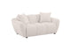 509302 Destino Chenille Upholstered Splayed Arm Loveseat Greige