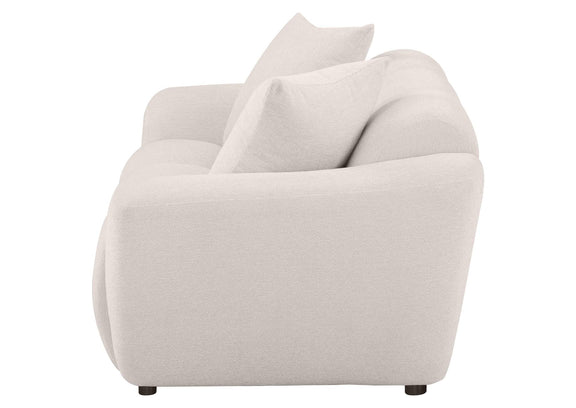 509302 Destino Chenille Upholstered Splayed Arm Loveseat Greige