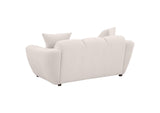 509302 Destino Chenille Upholstered Splayed Arm Loveseat Greige