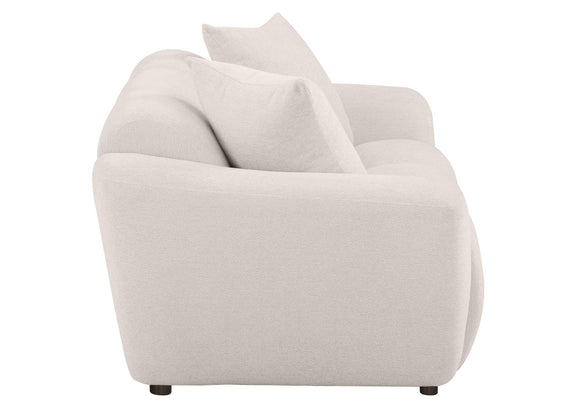 509302 Destino Chenille Upholstered Splayed Arm Loveseat Greige