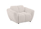 509303 Destino Chenille Upholstered Splayed Arm Accent Chair Greige