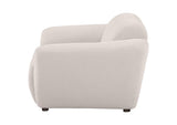 509303 Destino Chenille Upholstered Splayed Arm Accent Chair Greige