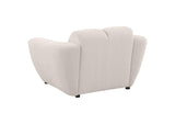 509303 Destino Chenille Upholstered Splayed Arm Accent Chair Greige